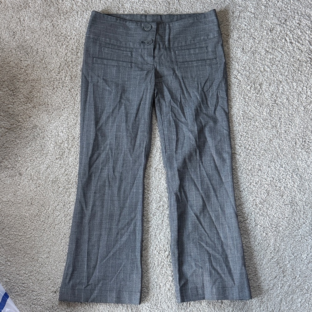 Y2K brand ‘Pixies’ Gray Pinstripe Pants